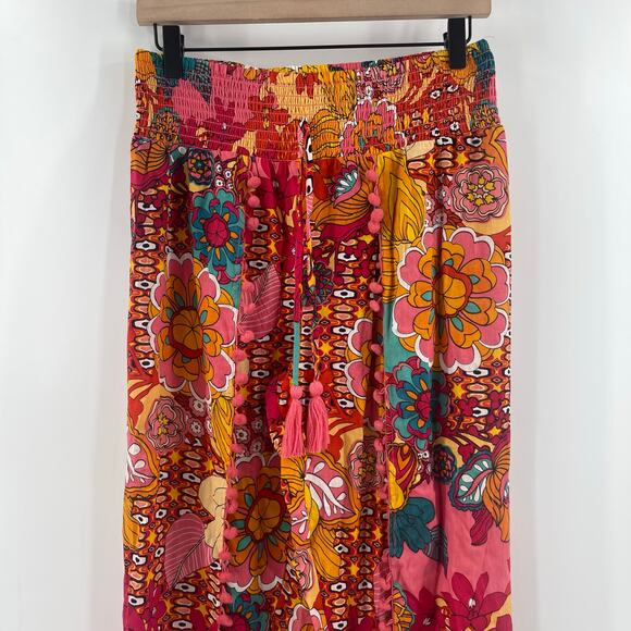 GIRL SOUL Set Size Small Pants and Bandeau Hippie Boho Bohemian Pom Pom Retro - Picture 14 of 15